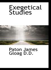 Exegetical Studies,111762532X,9781117625324