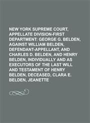 New York Supreme Court, Appellate Division-First Department,1230109668,9781230109664