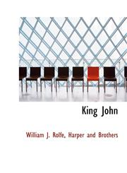 King John,1140455524,9781140455523