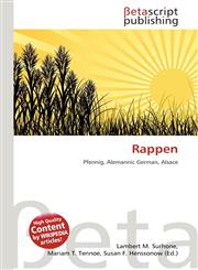 Rappen,6134406600,9786134406604