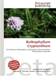 Bulbophyllum Cryptanthum,6136180987,9786136180984