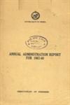 Annual Administration Report for 1967-68