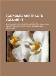 Economic abstracts Volume 11,1150063750,9781150063756