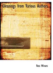 Gleanings from Various Authors,1116087286,9781116087284
