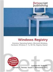 Windows Registry,6130313586,9786130313586