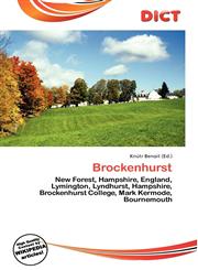 Brockenhurst,6134985066,9786134985062