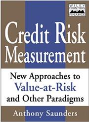 Credit Risk Measurement New Approaches to Value at Risk and Other Paradigms,0471350842,9780471350842