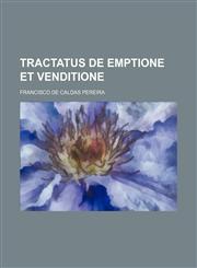 Tractatus de emptione et venditione,1232177873,9781232177876