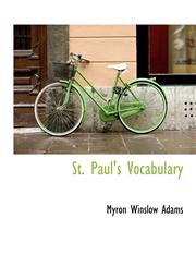 St. Paul's Vocabulary,1140000861,9781140000860