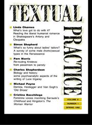 Textual Practice Volume 6, Issue 1,0415081114,9780415081115