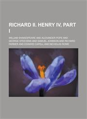 Richard II. Henry IV, Part I,1234215950,9781234215958