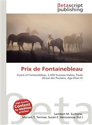 Prix de Fontainebleau,6133648538,9786133648531