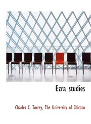 Ezra studies,1140215086,9781140215080