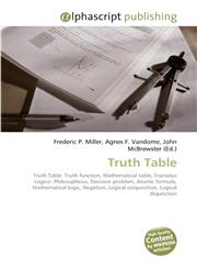 Truth Table,6130078145,9786130078140
