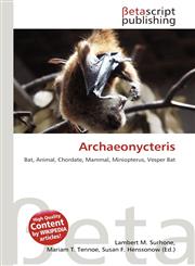 Archaeonycteris,6135038508,9786135038507
