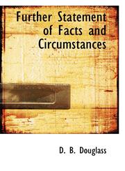 Further Statement of Facts and Circumstances,1117522105,9781117522104