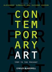 Contemporary Art 1989 to the Present,1444338609,9781444338607