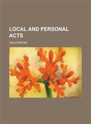 Local and Personal Acts,1234088274,9781234088279