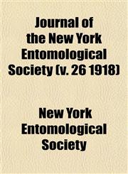 Journal of the New York Entomological Society (v. 26 1918),1152990519,9781152990517