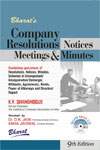 Company Resolutions, Notices, Meetings and Minutes 9th Edition,8177371517,9788177371512