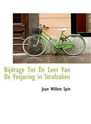 Bijdrage Tot De Leer Van De Verjaring in Strafzaken,1110243618,9781110243617