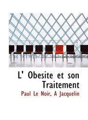 L' Obésité et son Traitement,1113067977,9781113067975