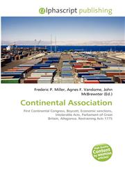 Continental Association,6134381322,9786134381321