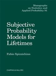 Subjective Probability Models for Lifetimes,1584880600,9781584880608