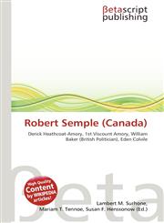 Robert Semple (Canada),6135146025,9786135146028