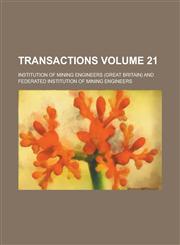 Transactions Volume 21,1234247178,9781234247171