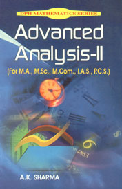 Advanced Analysis - II (For M.A., M.Sc., I.A.S., P.C.S.) 1st Published,8171418309,9788171418305