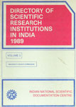 Directory of Scientific Research Institutions in india 1989 University Grants Commission Vol. 3 2nd Edition