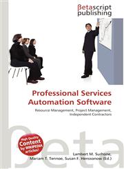 Professional Services Automation Software,613453983X,9786134539838