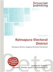 Ratnapura Electoral District,6135054767,9786135054767