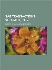 SAE transactions Volume 9, pt. 2,1236651936,9781236651938