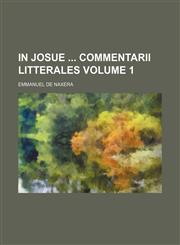 In Josue  Commentarii litterales Volume 1,1130826619,9781130826616