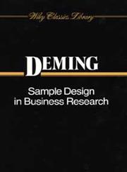 Sample Design in Business Research,0471523704,9780471523703