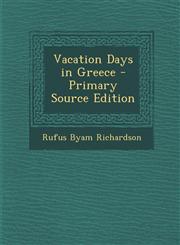 Vacation Days in Greece,1289537437,9781289537432