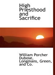 High Priesthood and Sacrifice,1140422901,9781140422907