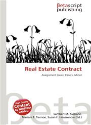 Real Estate Contract,6136135817,9786136135816