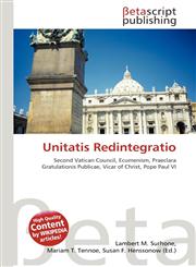 Unitatis Redintegratio,6135030043,9786135030044