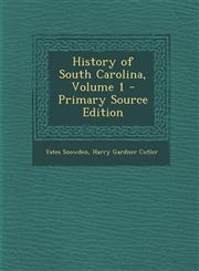 History of South Carolina, Volume 1 - Primary Source Edition,1293740608,9781293740606
