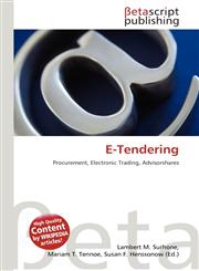 E-Tendering,6134576581,9786134576581