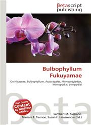 Bulbophyllum Fukuyamae,6136215365,9786136215365