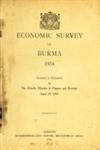 Economic Survey of Burma - 1954 Presented in Parliament by The Hon'ble Minister of Finance and Revenue August 19, 1954