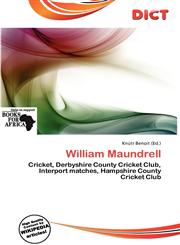 William Maundrell,6201931120,9786201931121