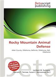 Rocky Mountain Animal Defense,6136425637,9786136425634