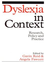 Dyslexia in Context Research, Policy and Practice 1st Edition,1861564260,9781861564269