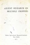 Recent Research on Multiple Cropping