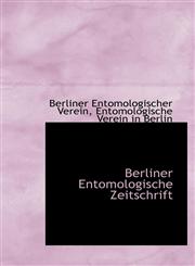 Berliner Entomologische Zeitschrift,1110258267,9781110258260